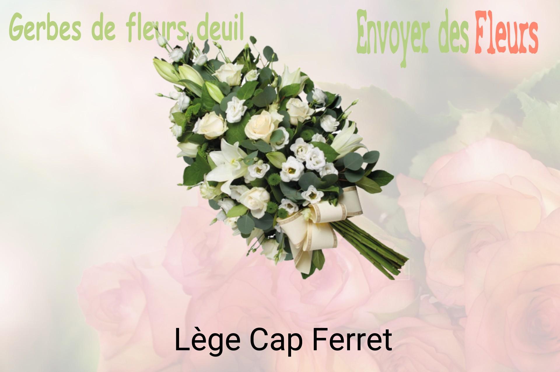 Gerbe de fleurs de deuil livrée à Lège-Cap-Ferret